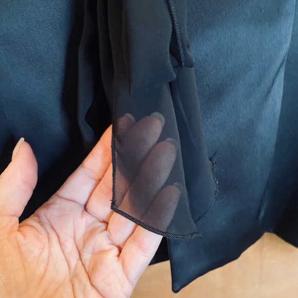 Veste en satin JS Collection noire - Picture 5 of 6